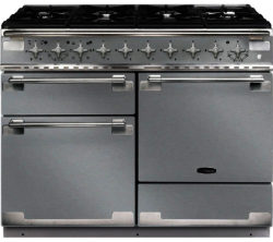RANGEMASTER  Elise 110 Dual Fuel Range Cooker - Stainless Steel & Chrome